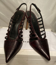 Reiss Leather Court Shoe Size UK 7 / EU 40 Womens Daphne High Heel Slingback