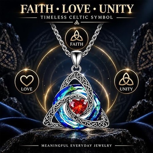 Birthstone celtic trinity - trinity, knot
