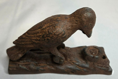 Vintage cast iron - iron, woodpecker
