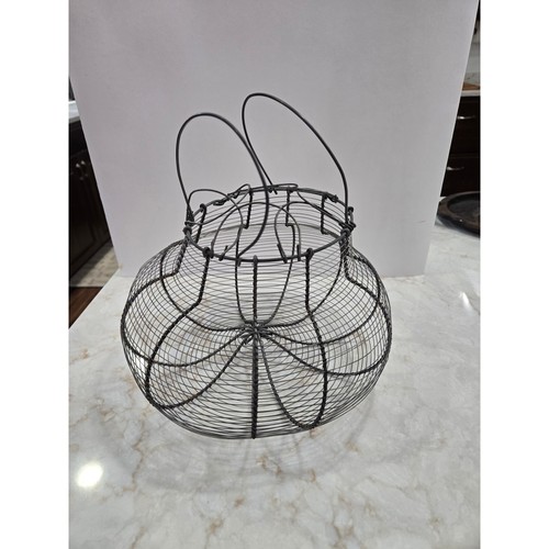 Primitive wire egg basket chic - primitive,