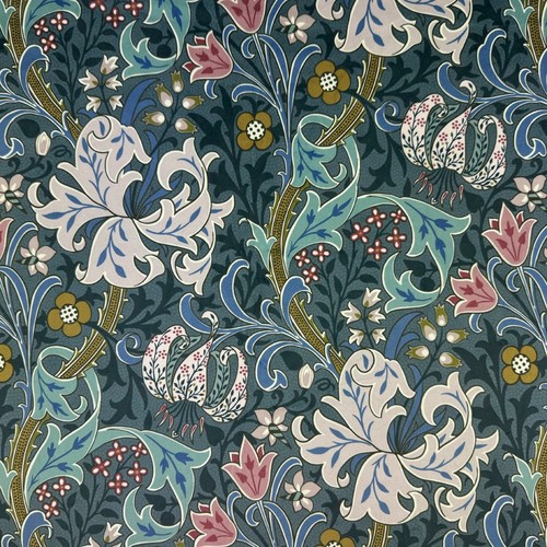 Golden lily william morris - golden,