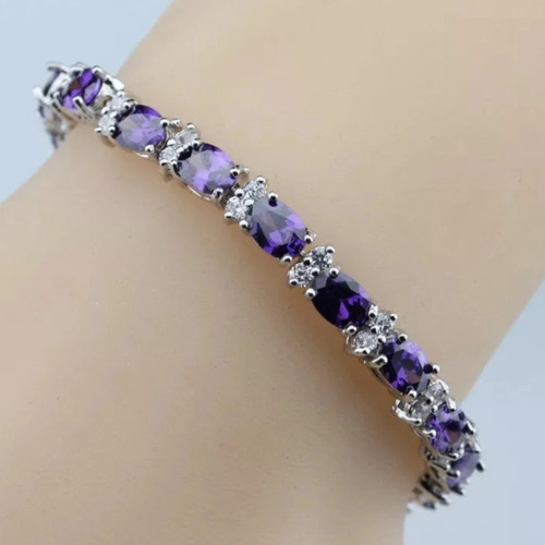 Purple lab created amethyst - purple,