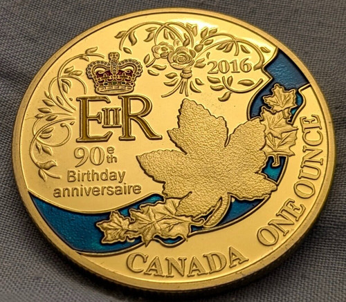 Queen elizabeth gold coin - ii,