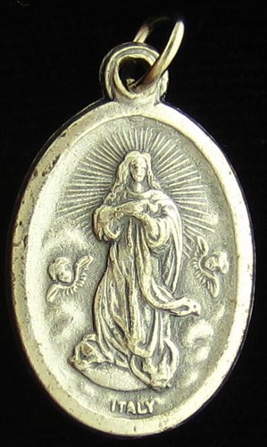 Mary medal religious holy - mary,