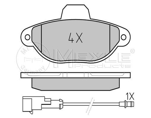 Meyle brake pad set - pad, set,