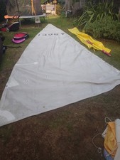 Set of Boat Sails. Main Sail, Jib Sail and Spinnaker Sail