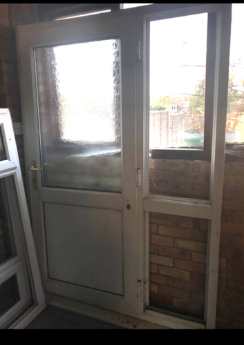 Upvc door and frame - door, with