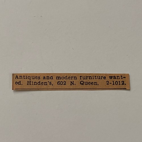 Hinden antiques modern - hinden's, &