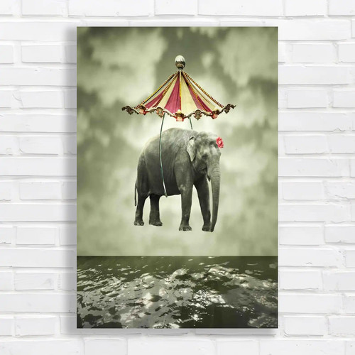 Fanciful flying elephant with - fanciful,