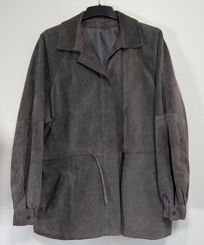 Beged suede jacket - beged-or, womens