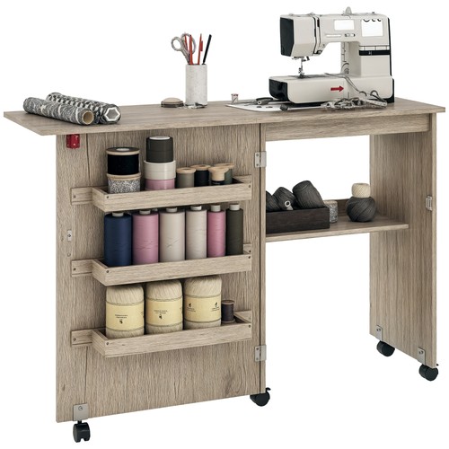 Homcom folding sewing table - folding,