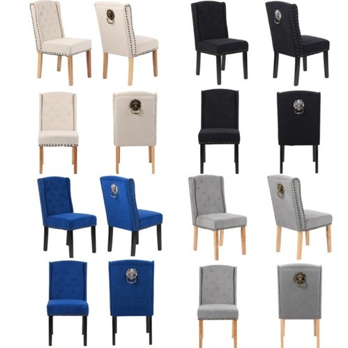 Velvet dining chairs set 4 - set,
