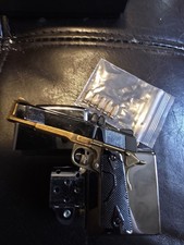 New Zippo oil Lighter Gun gold
