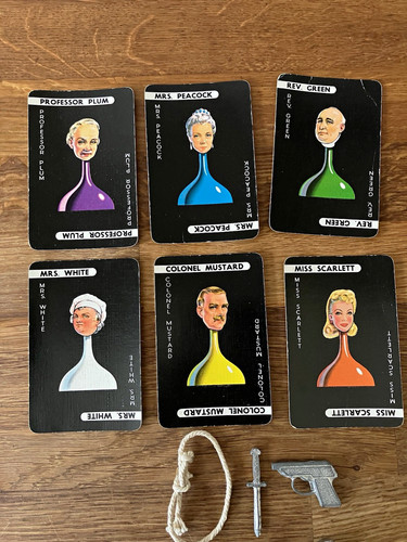 Vintage cluedo parts murder - cluedo, parts-6