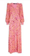 ROTATE BIRGER CHRISTENSEN Floral-Print Maxi Dress Pink Brand New No Tags Size 8