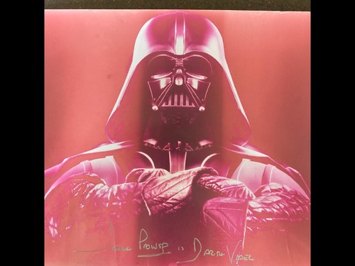 Darth vader photo signed - darth,