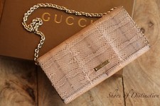 Genuine Gucci Beige Pink Snake