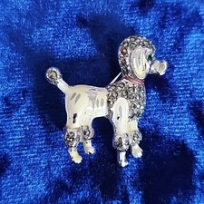 Vintage Marcasite Poodle Dog
