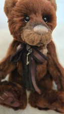 Charlie Bears MRS BROWN Isabelle Lee Collection Mohair Alpaca Bear LTD ED...