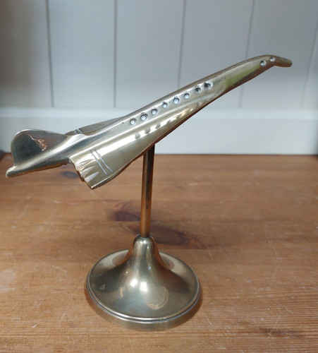 Concorde brass model plane - concorde,