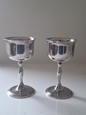 Pair Of Silverplated Cavalier