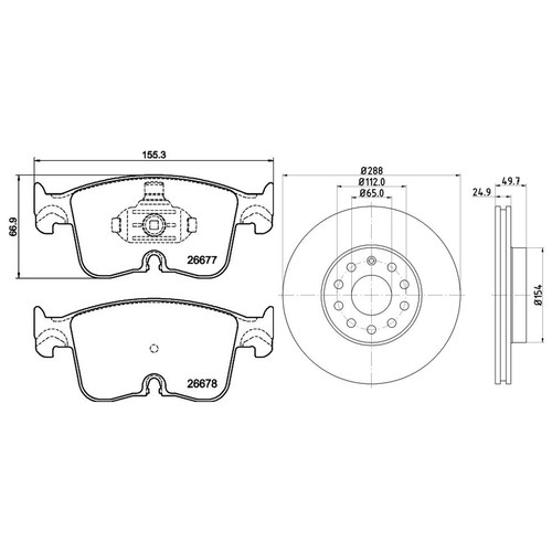 Mintex front brake - mintex, &