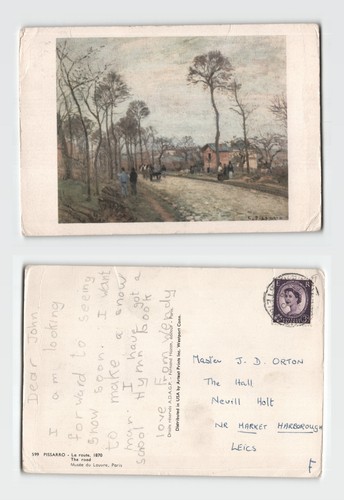 Pissarro painting art - pissarro, postcard