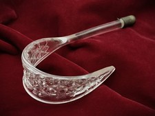 Glass chandelier crook hand cut 205mm high