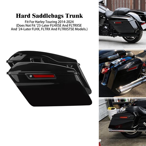 Hard saddlebags trunk black - w/,