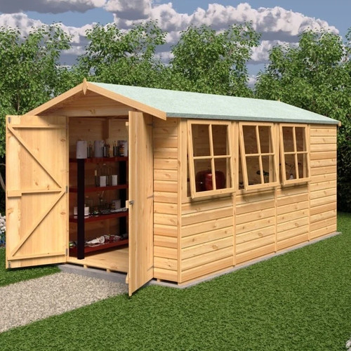 13x7 wooden garden - shed, large