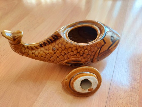 Vintage ceramic fish shaped - ceramic, fish-shaped