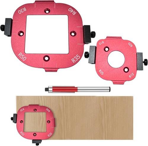 Radius jig router template - jig,