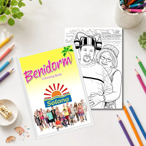 Benidorm show colouring - show,