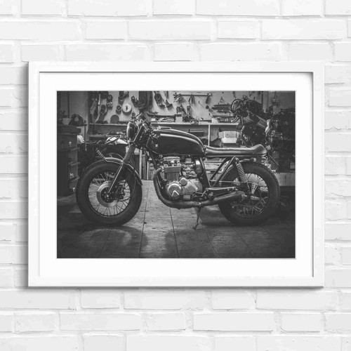 Custom vintage motorcycle - custom,