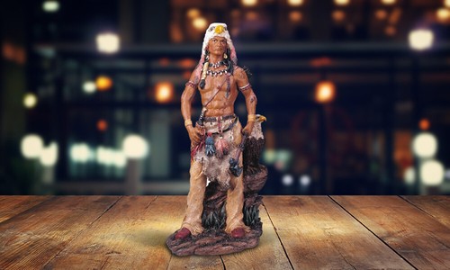 Indian warrior with - warrior, eagle