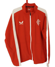 Castore Glasgow Rangers Red & White Track Suit Top Jacket XL