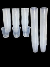 80 Plastic Shot Glasses Drinking CLEAR Coloured Party Bar Drink 30ml Shot Glass