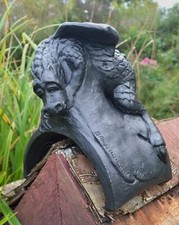 Baby J dragon roof finial half round decorative stone ridge tile original 28cmH