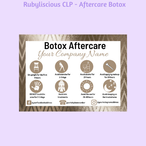 Personalised botox aftercare - personalised,