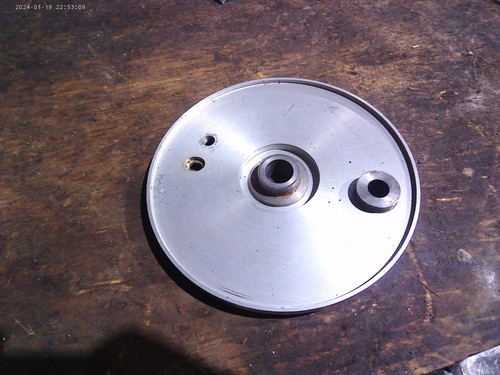 Nos front brake plate - plate, 6"