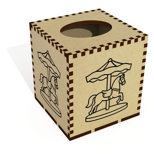 Square carousel horse wooden - square, horse'