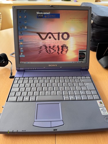 Vintage sony vaio laptop - vintage,