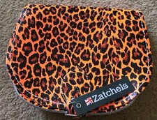 ZATCHELS ORANGE FLURO LEOPARD