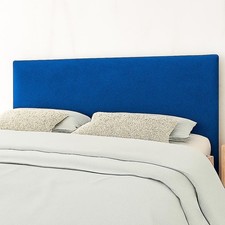 Plain Plush Velvet Fabric Padded Headboard 20 Inch Soft High Upholstered Bed