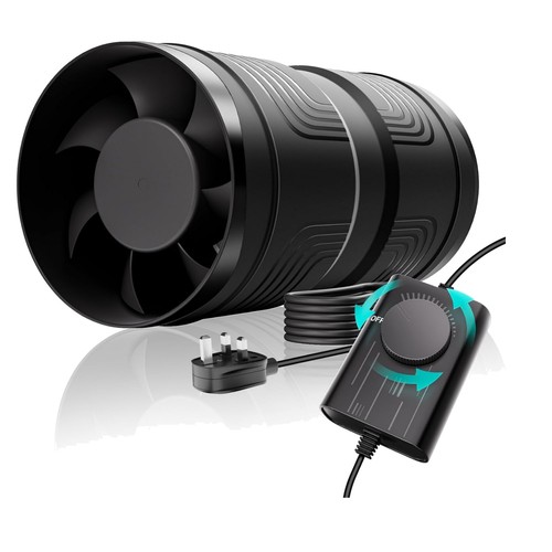 100mm inline extractor fan - 100mm,