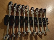 9 X HALFORDS ADVANCED FLEX RATCHET SPANNERS METRIC 8 10 11 12 13 14 15 17 19mm
