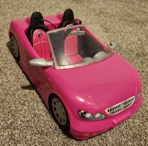 Two seater pink barbie car - two,
