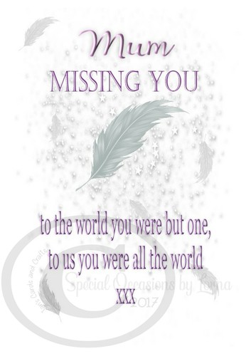 Memorial grave card birthday - card,