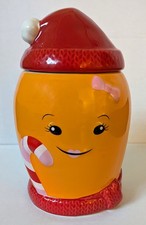 KATIE CARROT NOVELTY CHRISTMAS CERAMIC COOKIE JAR Never Used Or Displayed