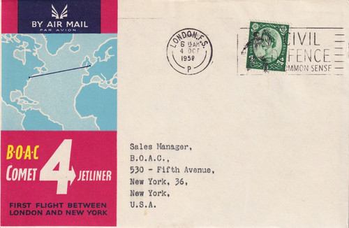 Boac ffc 1958 - boac, flight